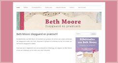 Desktop Screenshot of bethmoore.nl